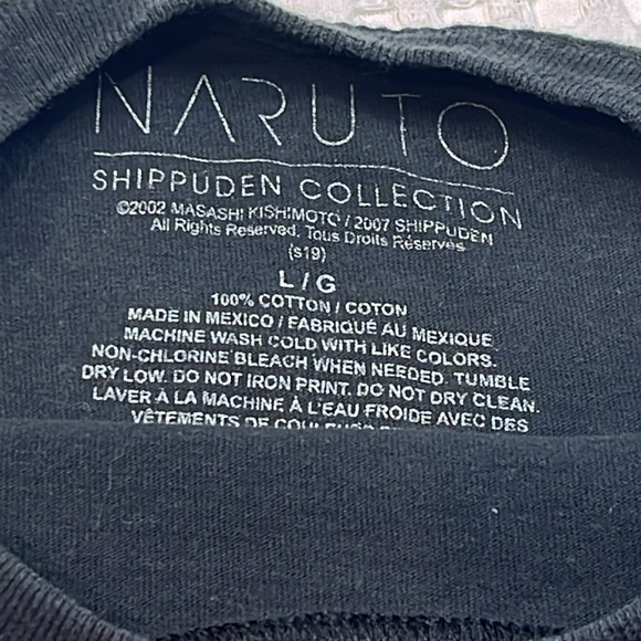 Naruto Shippuden Collection 2007 T-Shirt Kakashi Hitake Mens Size Large Anime - Picture 3 of 5